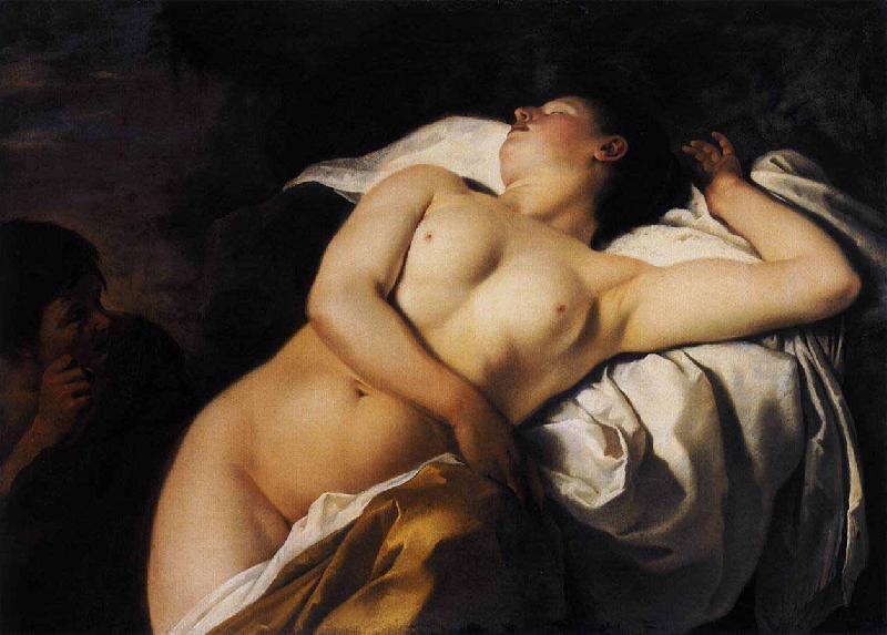 Jan Gerritsz. van Bronckhorst Sleeping Nymph and Shepherd Sweden oil painting art
